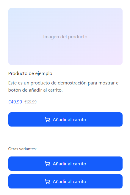 Wireframe de ejemeplo, con boton de "añadir al carrito"